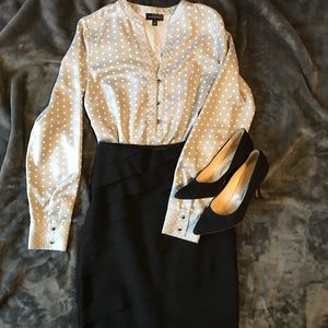 WHBM layered pencil skirt